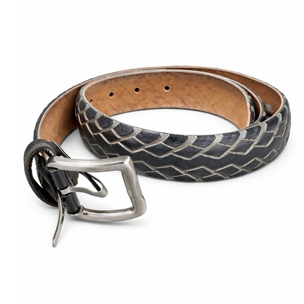 Cingomma -80862 Cinturone Handmade Italy Positive Causes Belt‎ 48 Black